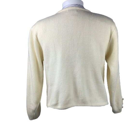 Hasting & Smith Vintage Knit Grandma Sweater Cardigan 60s 70s XSmall Petite - Picture 2 of 9